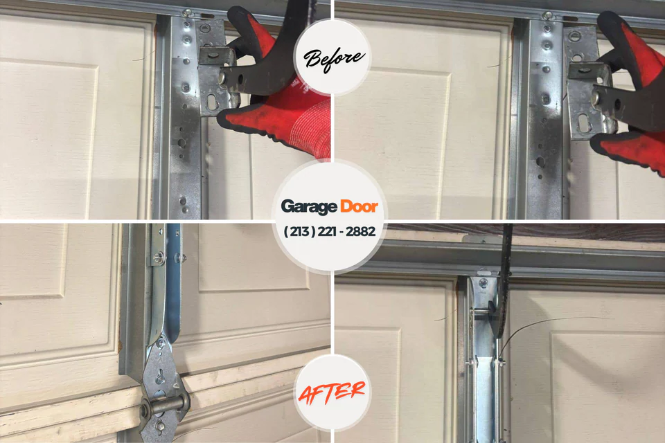 Before and after: garage door repair West Haverstraw, NY